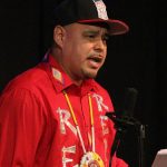 Comedian Rob Fairbanks performs at the Sept. 24, 2016 Great Northern Radio Show in Tower, Minnesota.